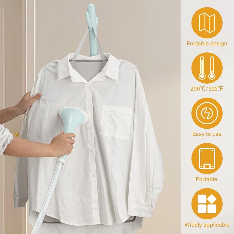 Shouken Steamer Board for Clothes with Ironing Glove,Stand for Steaming Clothes,Steamer Pad,Hanging Ironing Board,Steamer for Clothes,Hanging Steam Iron Pad - Image 4